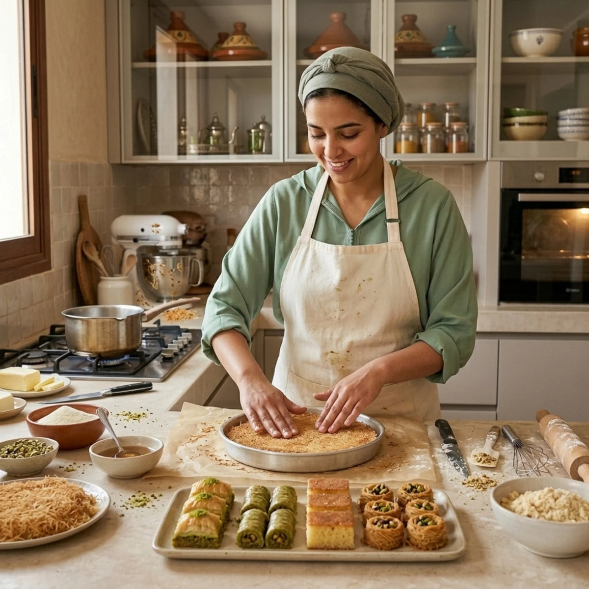 Turkish sweets made by home-baking women in Morocco with Artisana Hub