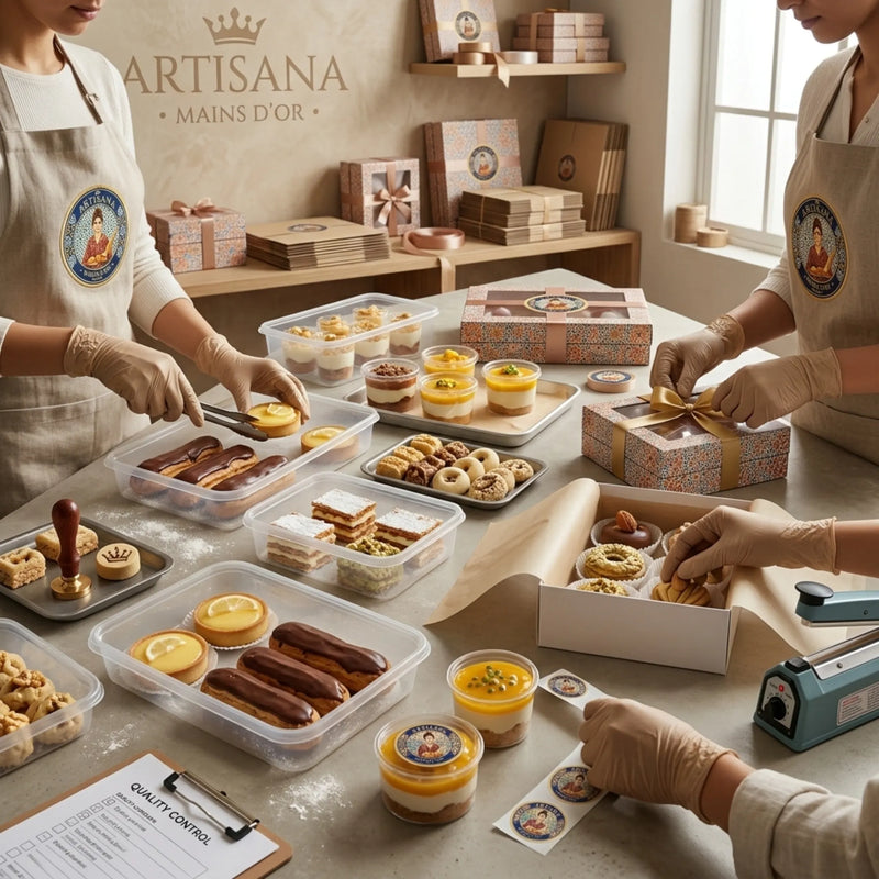Artisana central hub is picking up home-baked/ home-made pastry, desserts and sweet items created by home-baking women are curating and packaging them for bespoke delivery